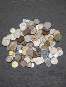 Bag of 1.69 Lbs. of Various Vintage & Modern World Coins