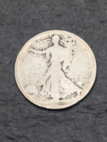 1917-D (Obv) Walking Liberty Half Dollar