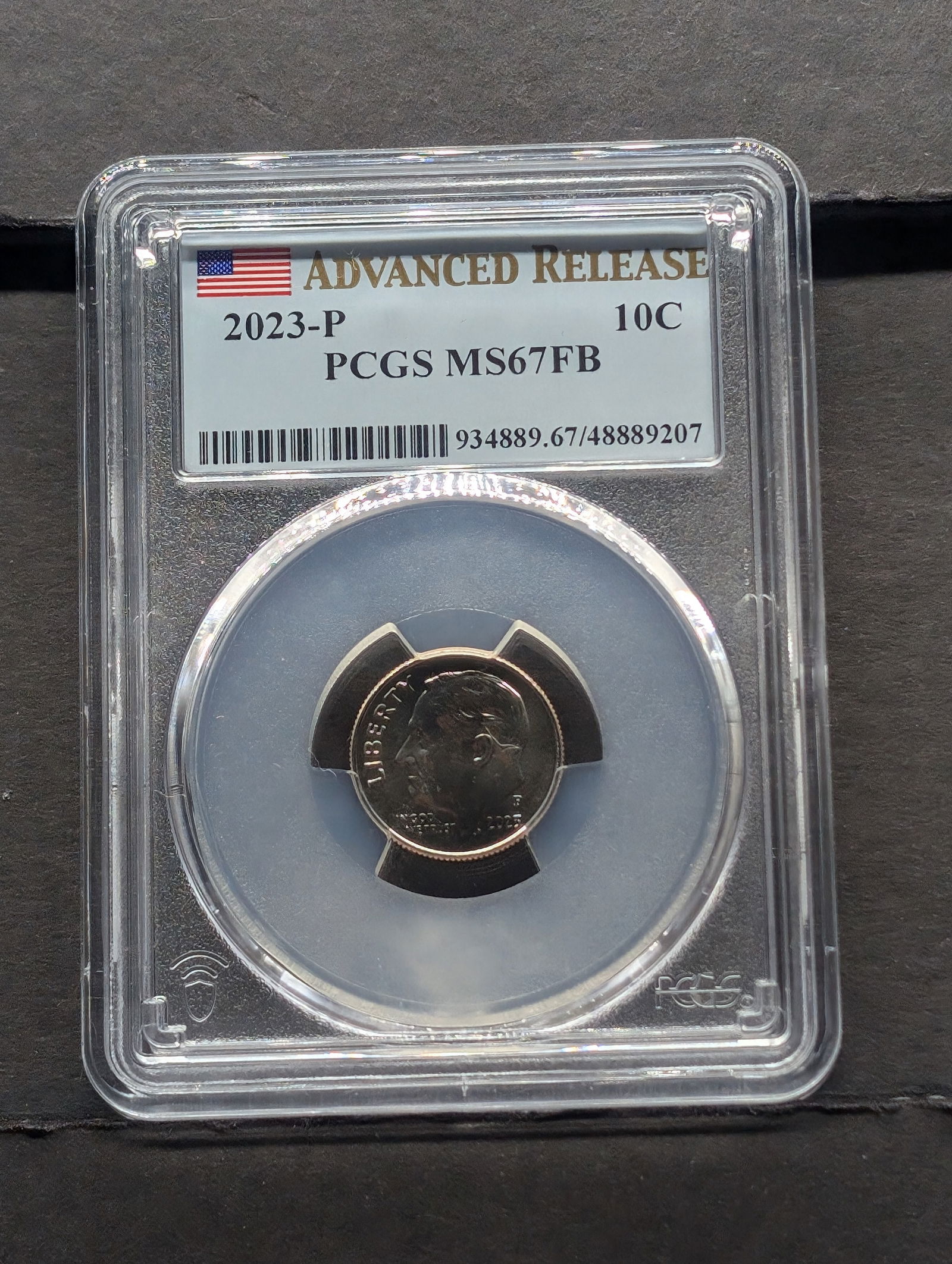 2023-P Roosevelt Dime - PCGS MS67 FB *Advanced Release* (1 of 3)