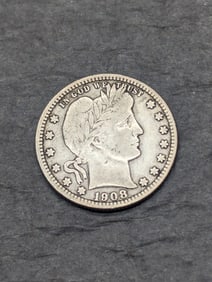 1908-O Barber Silver Quarter **XF+ - NICE COIN**