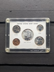 1964 Year Coin Set in Display Case