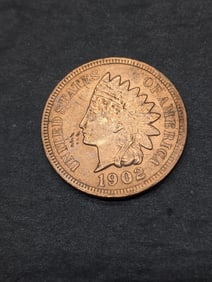 *AU/UNC - NUCE LUSTER * 1902 Indian Head Cent