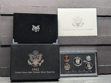 1992-S U.S. Mint Premier Silver Proof Set in OGP w/ COA