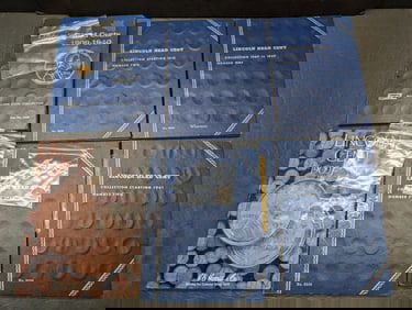 Partial 1909-1976 Lincoln Cent Collection in 6 Albums