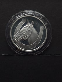 1 Oz. .999 FINE SILVER Good Luck Horse Designed Coin