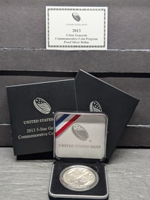 2013-P PROOF 5-Star Generals Commem Silver Dollar in OGP w/ COA