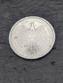 1972-J Germany 10 Silver Marks Coin