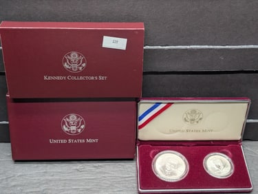 1998 U.S. Kennedy Two Coin Commemorative Set - Inc. Matte Proof 50c!!! RARE!!!!