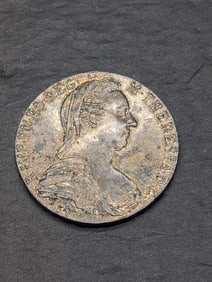 1780-Dated Austria 1 Silver Thaler Coin