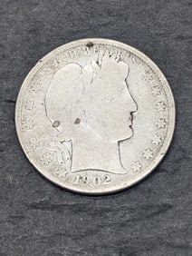 1902-O Barber Silver Half Dollar