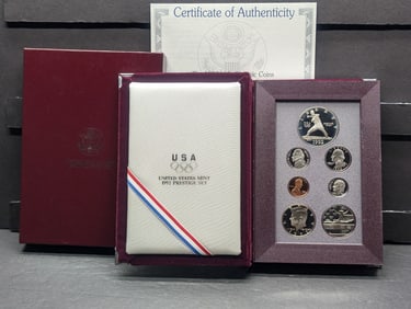 1992-S U.S. Mint Prestige Set in OGP w/ COA - Olympics Baseball & Gymnast