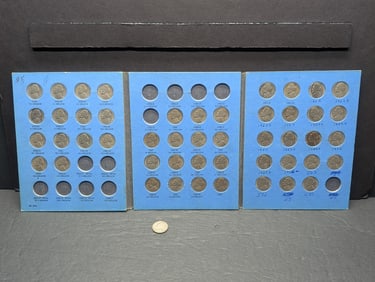 Partial 1938-1959 Jefferson Nickel Collection in Album