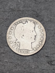 1905-S Barber Silver Quarter
