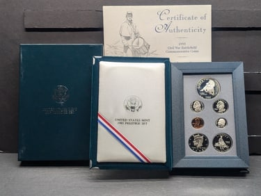 1995-S U.S. Mint Prestige Set in OGP w/ COA - Civil War Battlefield