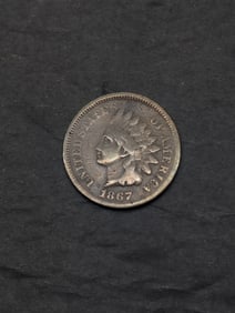 1867 Indian Head Cent - Semi-Key Date!