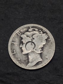 KEY 1921-D Mercury Dime