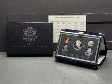 1995-S U.S. Mint Premier Silver Proof Set in OGP w/ COA