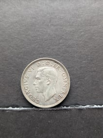 1942 United Kingdom 2 Silver Shillings Coin