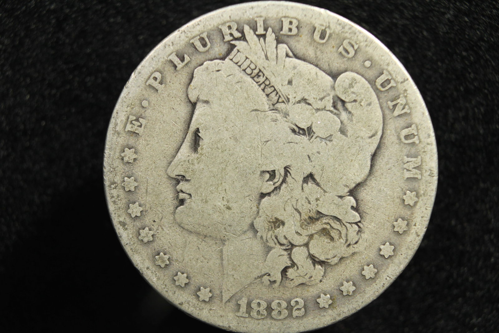 1882-O/S (O Over S) Key Date Morgan Silver Dollar.  Desirable Overdate. (1 of 2)