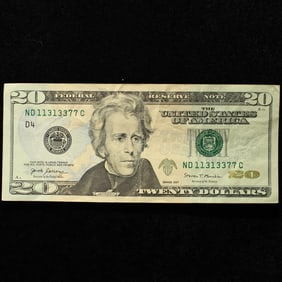 2017 $20 F.R. Tri Note ND 11313377 C - Cleveland