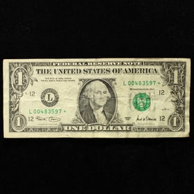 2001 $1 F.R. STAR REPLACEMENT NOTE - Low S.N. - L 00483597 * - San Francisco