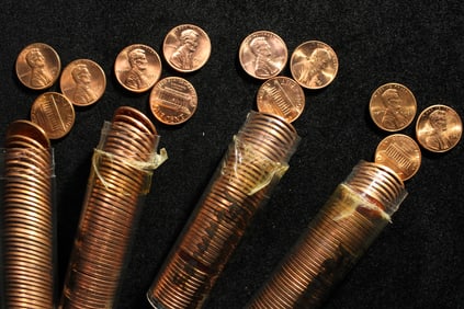 Full Rolls; 1985P, 1986P, 1986D Partial Roll; 1985D Lincoln Memorial Cent. GEM RED BU