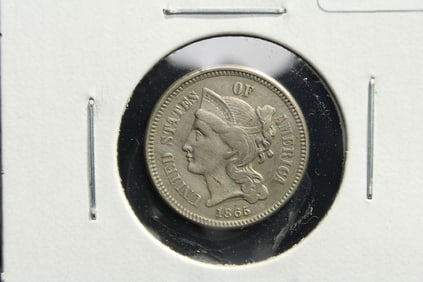 1865 Nickel 3 Cent Piece