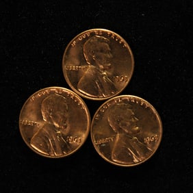 Tube 50 - 1963-P Lincoln Memorial Cents. GEM BU RED