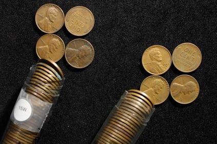 Roll of 1953-D and 1954-D Lincoln Wheat Cents