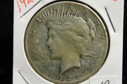 1922 S US Peace Silver Dollar