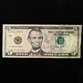 2021 $5 F.R Note Future Birthday Qi 01110503*- Minneapolis
