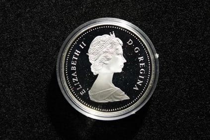 1986 Canada Dollar Anniversary of Trans Continental Railroad OGP