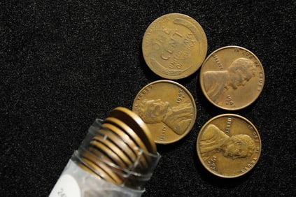 Roll of 1947D Lincoln Wheat Cents