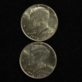 2-1976P Kennedy Half Dollars