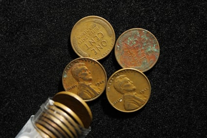 Roll of 1942 Lincoln Wheat Cents