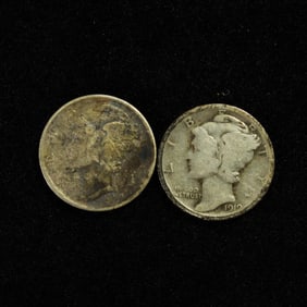 1919 P,D Mercury Dimes. Better Dates