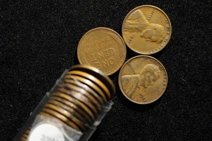 Roll of 1937 Lincoln Wheat Cents