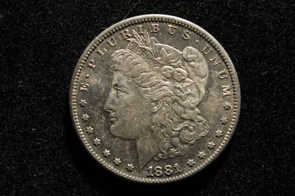 1881-S PROOFLIKE Brilliant Uncirculated Morgan Silver Dollar.