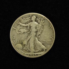 1945-D Walking Liberty Half Dollar. 90% Silver