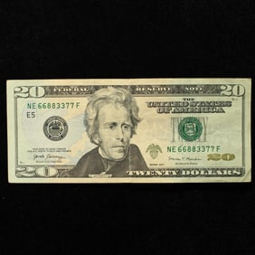 2017 $20 F.R Repeater Note. NE 66883377 F. Richmond