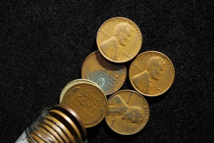 Roll of 1940 Lincoln Wheat Cents