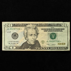 2009 $20 FR Star Replacement Note, JL 00297726*. San Francisco