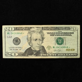 2013 $20 FR Star Replacement Birthday Note. ML  04149848*. San Francisco
