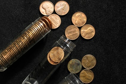 3 Partial Rolls of 1971 P,D,S Lincoln Memorial Cents