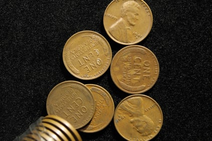 Roll of 1941S Lincoln Wheat Cents