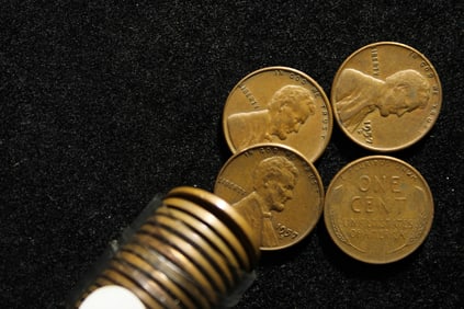 Roll of 1957D Lincoln Wheat Cents