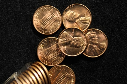 Roll of 1960 Large Date GEM BU RED Lincoln Memorial Cents