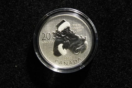 2013 Canada $20 "Santa"  9999 fine Silver
