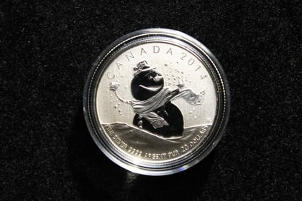 2014 Canada $20 "Snowman" 9999 fine Silver