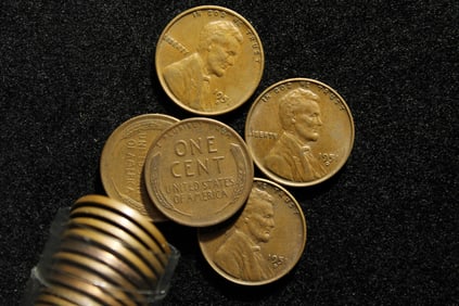 Roll of 1951D Lincoln Wheat Cents